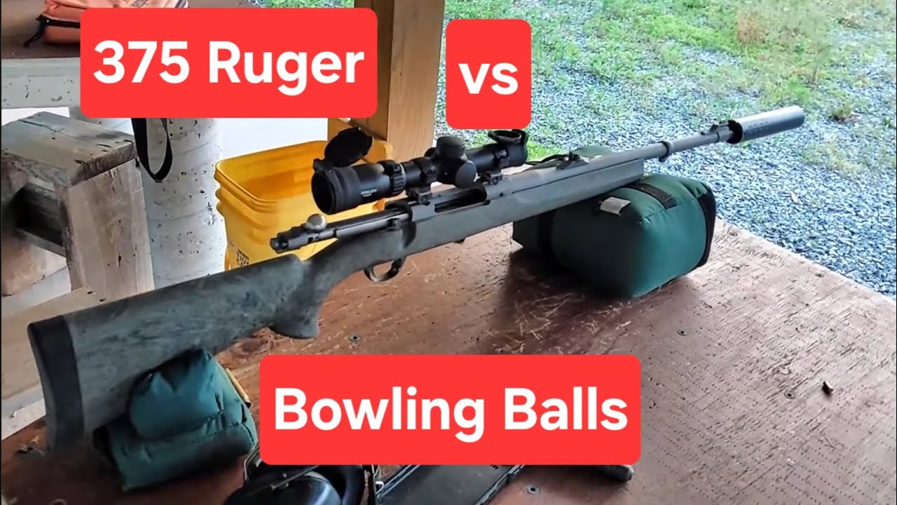 .375 Ruger vs Bowling Balls