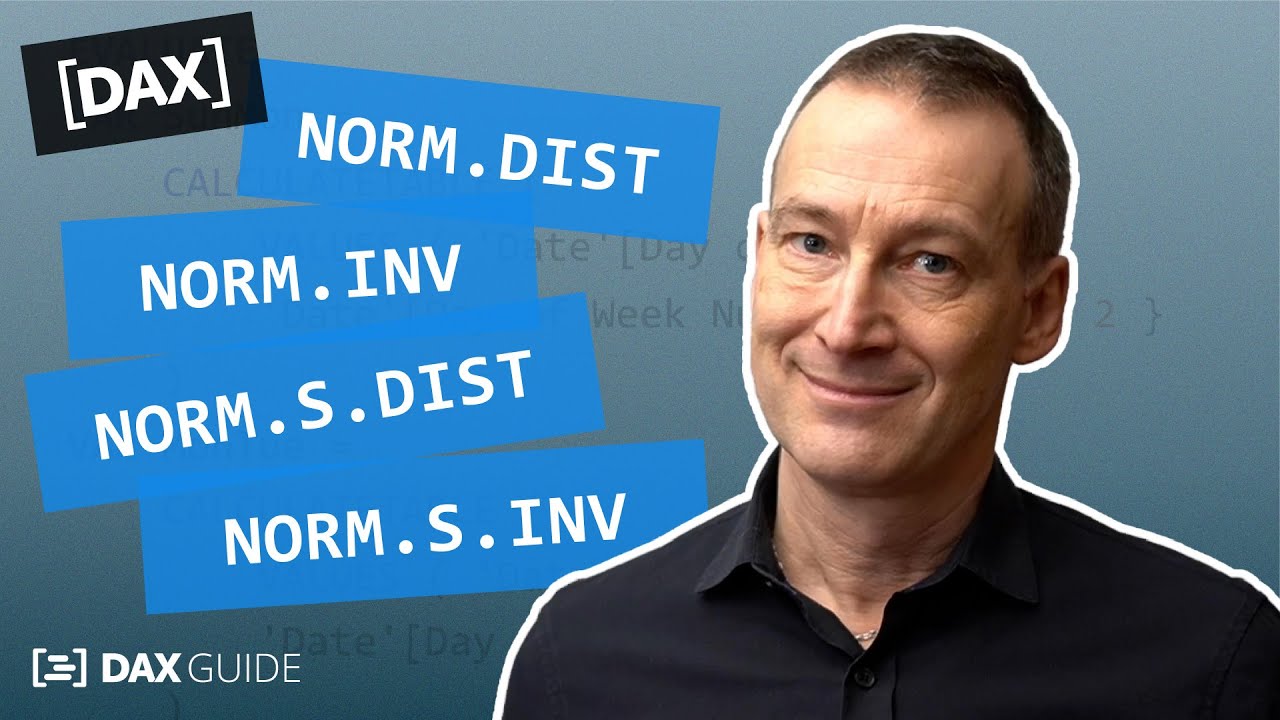 NORM.DIST, NORM.INV, NORM.S.DIST, NORM.S.INV - DAX Guide