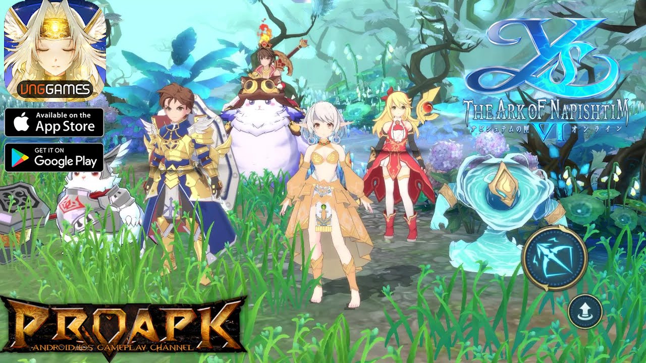 Ys VI Mobile Gameplay Android / iOS (ENGLISH) (Open World MMORPG)