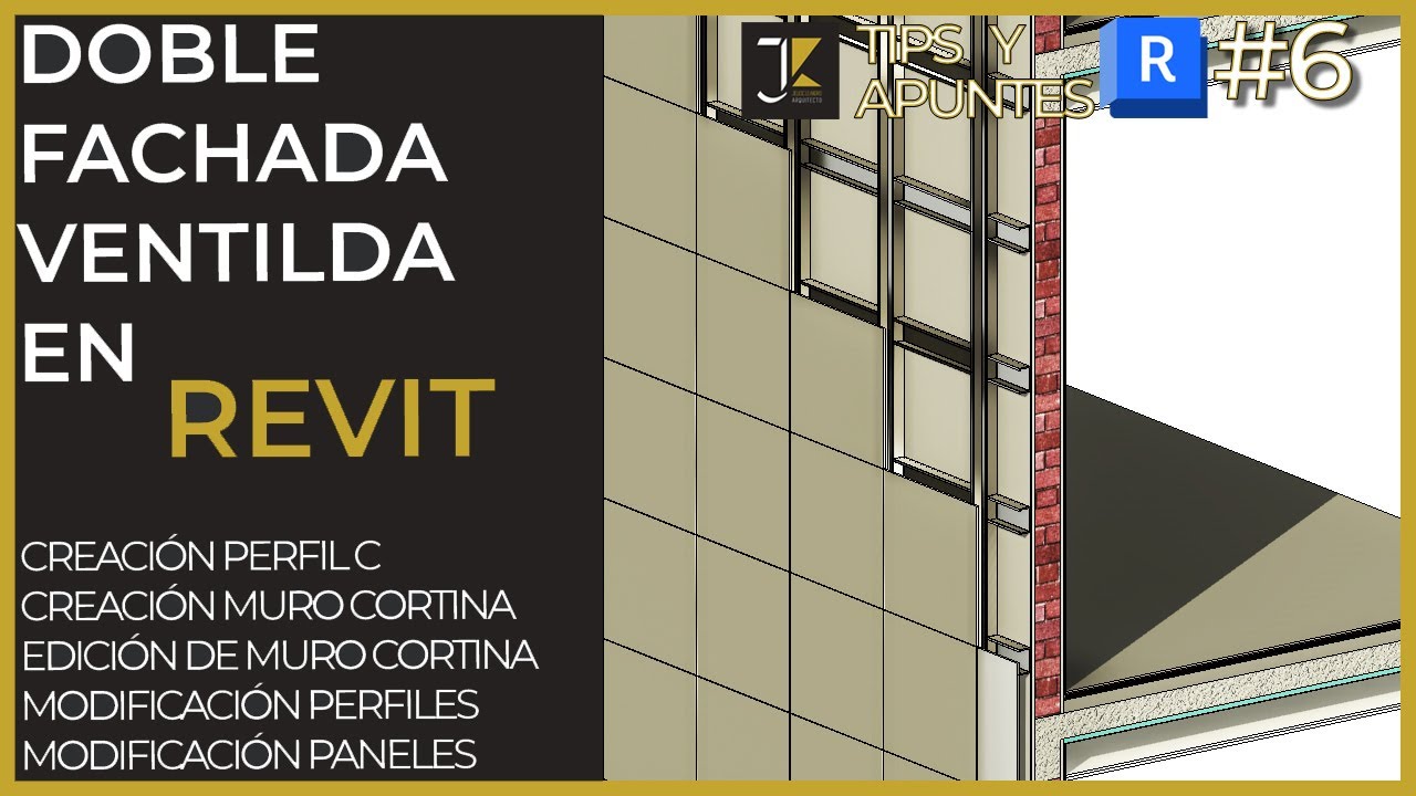 REVIT | Apuntes y tips | Nº6 - Cómo crear fachada doble ventilada de forma rápida y sencilla.