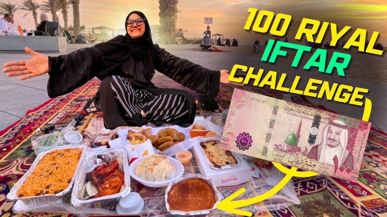 Roadside IFTAR Challenge in JEDDAH 💪🏻 ARAB Local Food 😋 Ramadan Challenge 100 RIYAL ONLY@NammoVlogs​