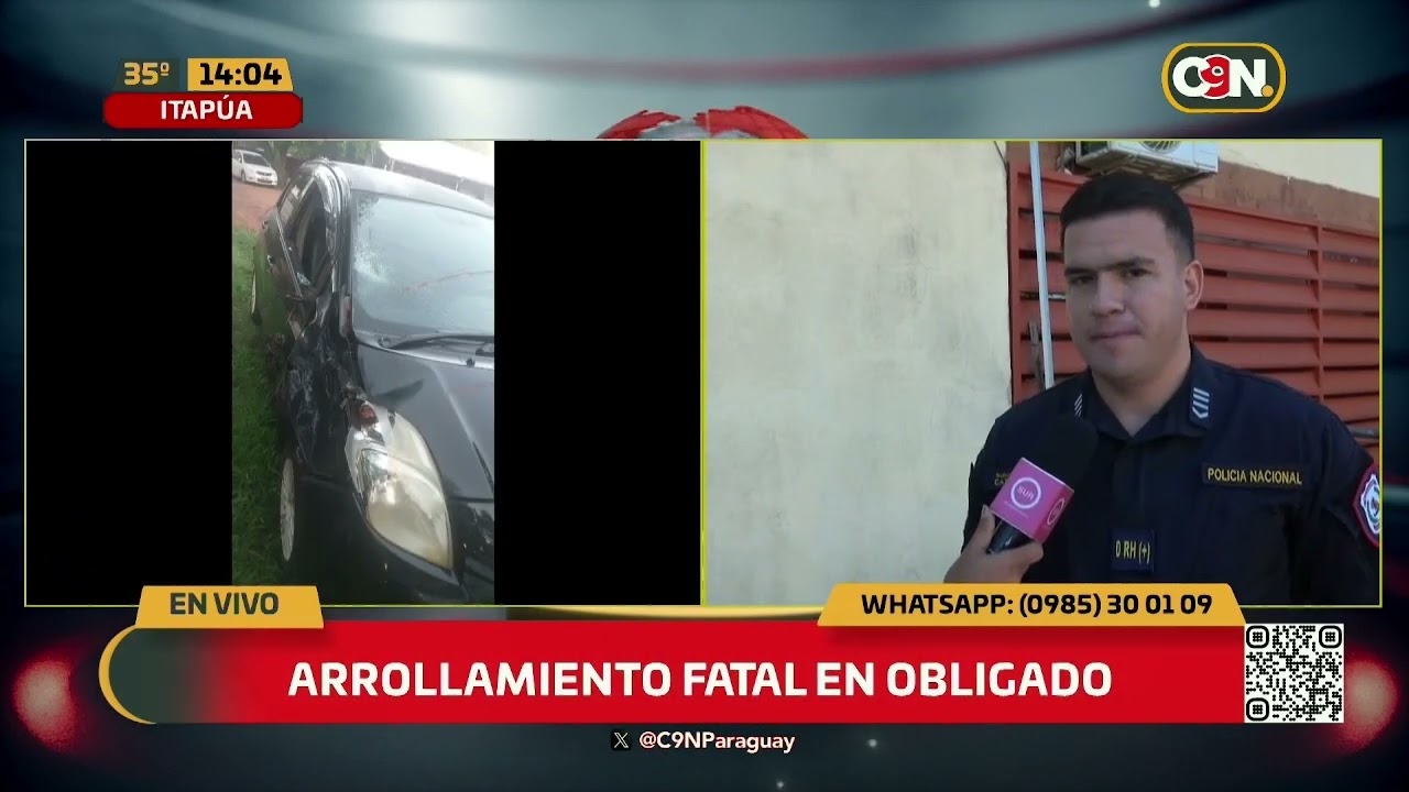 Arrollamiento fatal en Obligado