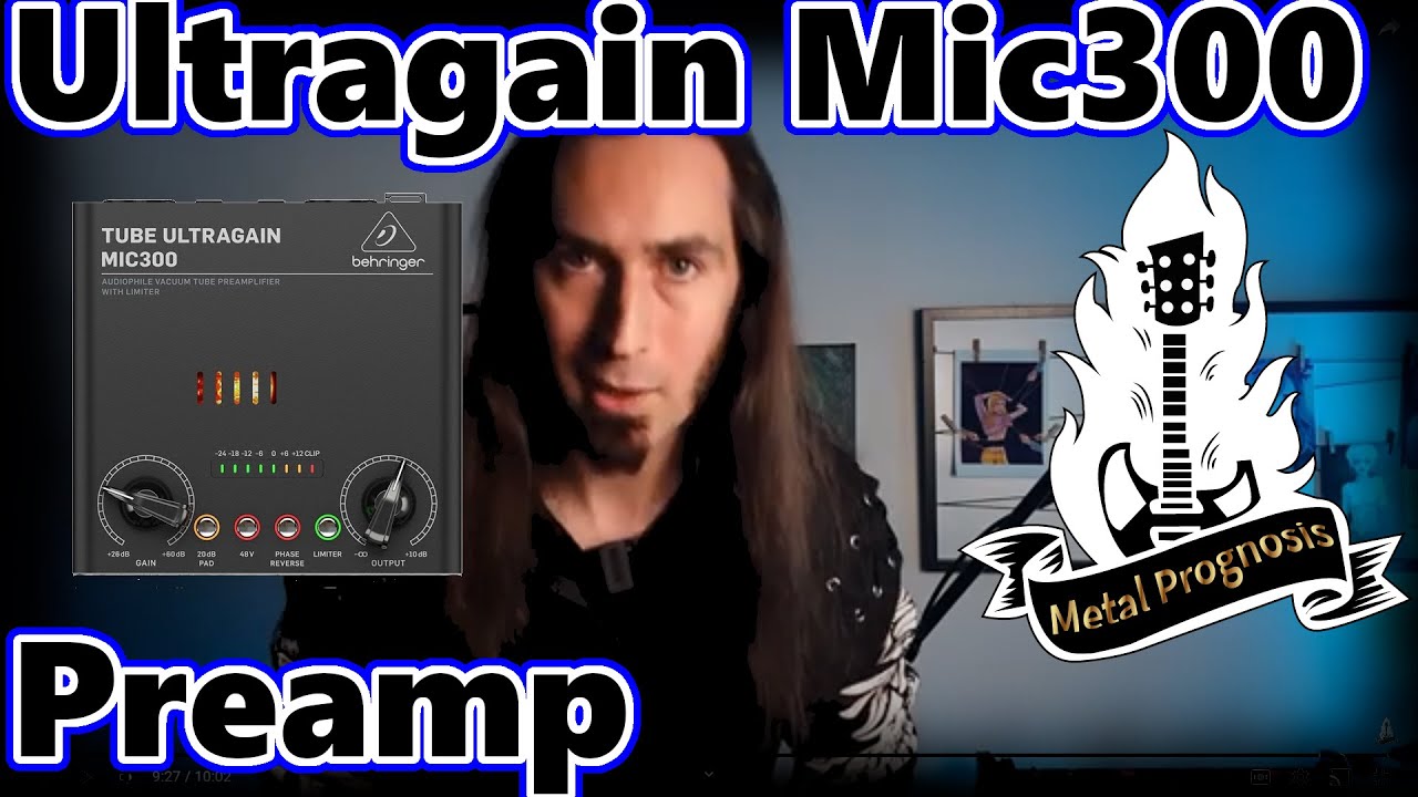 Ultra Gain Mic300 Preamp unit paired with a ribbon microphone!