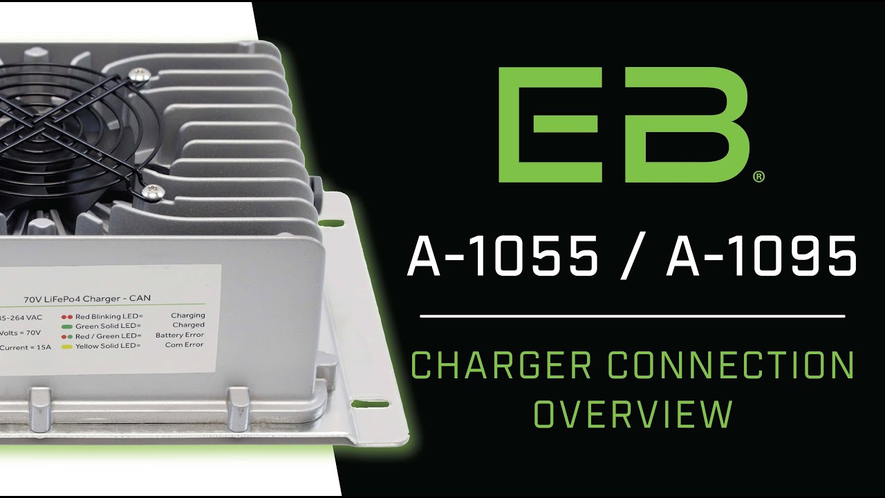 Eco Battery: ICON A-1055 and A-1095 Charger Connections