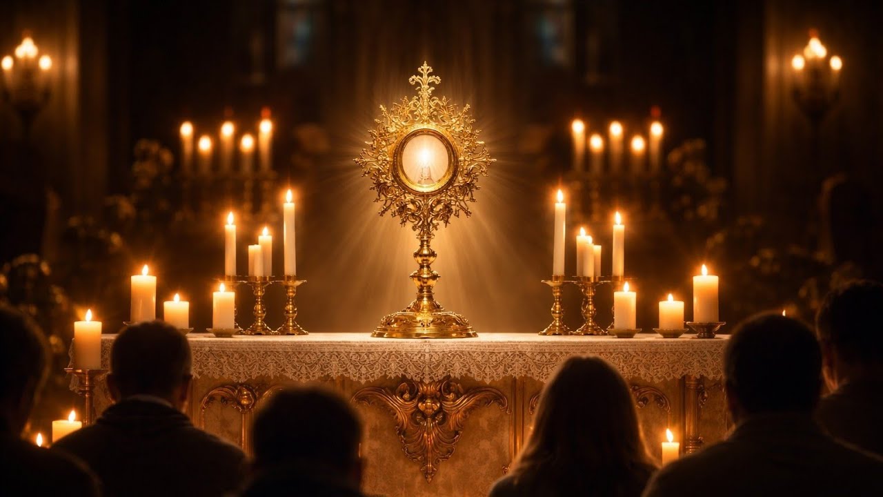 J&eacute;sus pr&eacute;sent dans l&rsquo;Eucharistie | Chants d&rsquo;adoration du Saint-Sacrement