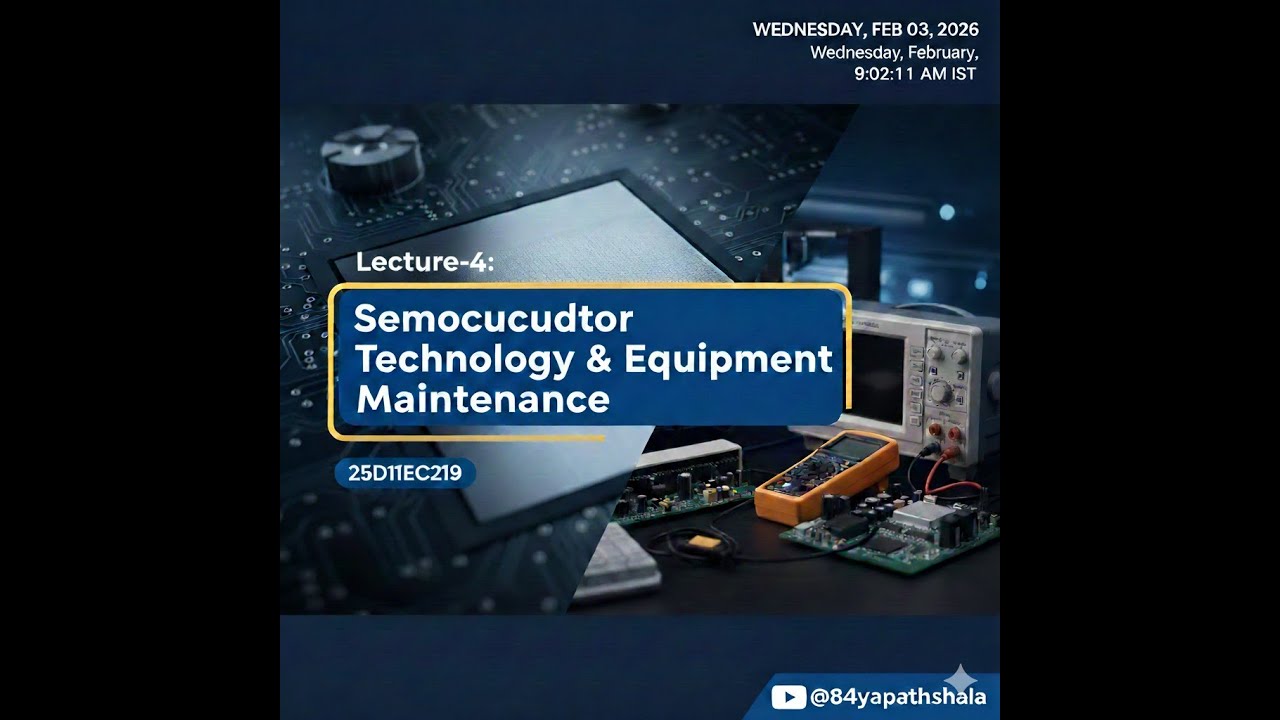 T1_L4_Semiconductor Technology Equipment Maintenance (25D11EC219)(Even Semester 2025-26)