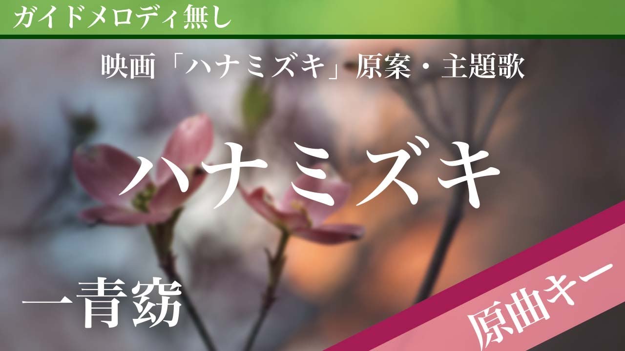 【ピアノ伴奏】ハナミズキ / 一青窈 映画「ハナミズキ」原案・主題歌
