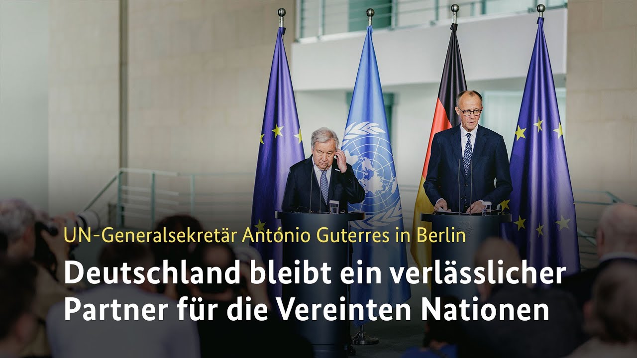 UN-Generalsekretär António Guterres in Berlin