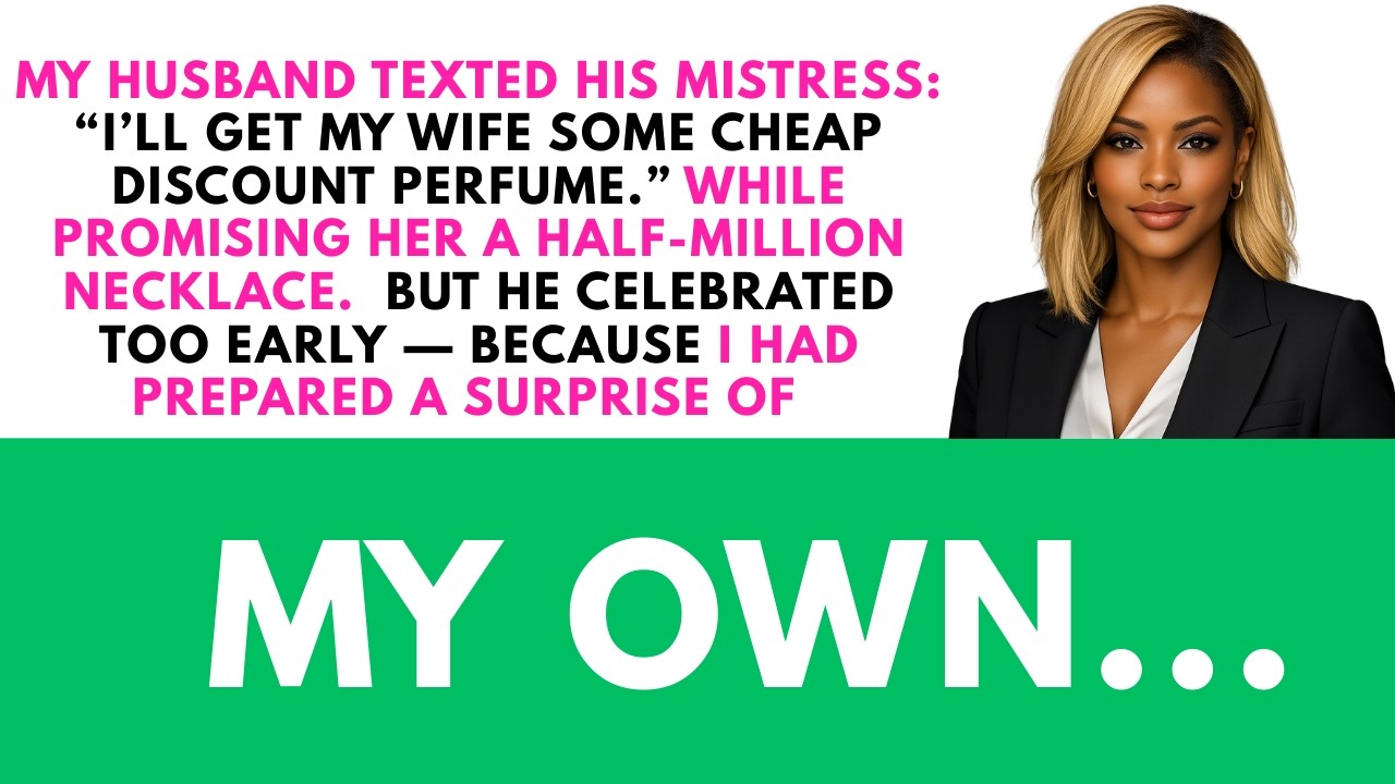 He bought me cheap perfume — but gave her a $500K necklace. Until my surprise hit back
