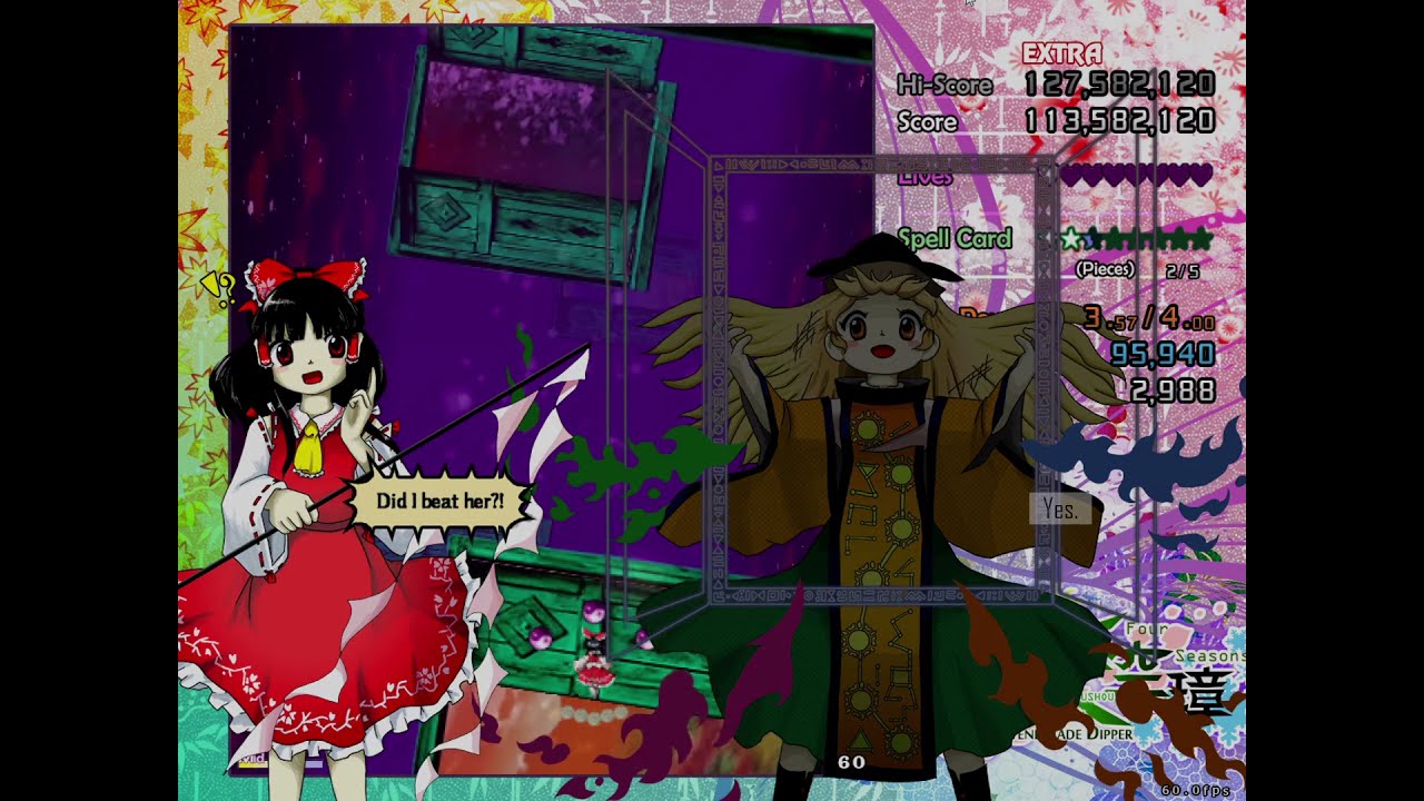 Touhou 16: 東方天空璋 ~ Hidden Star in Four Seasons - Extra Clear