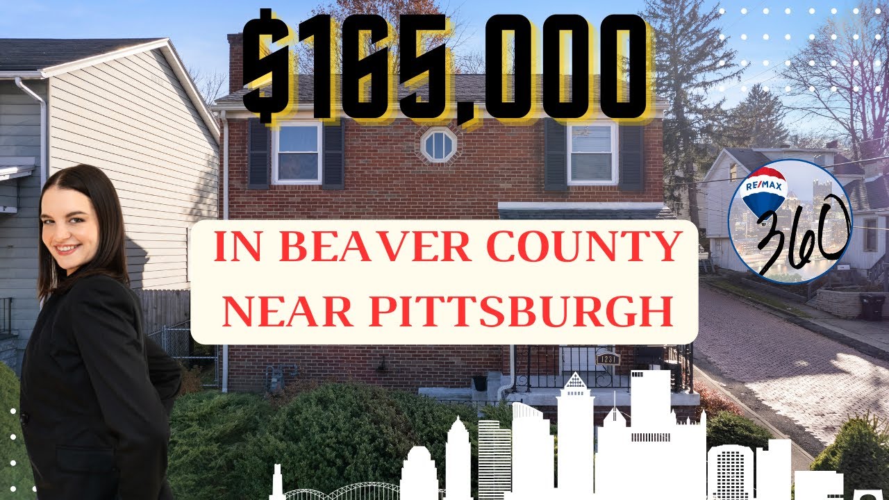 Inside a Spacious Beaver County Home for Sale Near Pittsburgh, PA! | $165,000 in Aliquippa, PA!