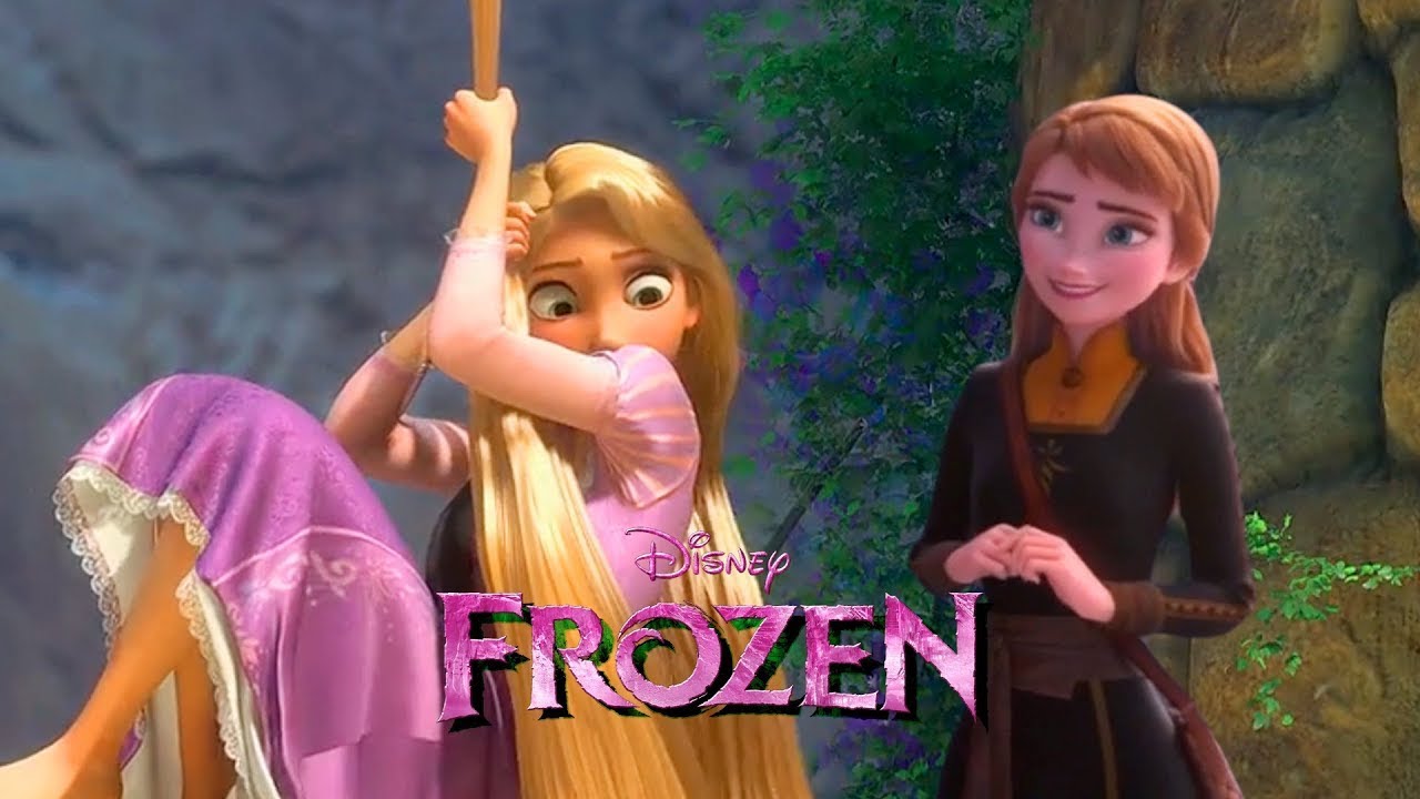 Rapunzel and Anna escape from the castle | Frozen 3 [Tangled Fanmade Scene]