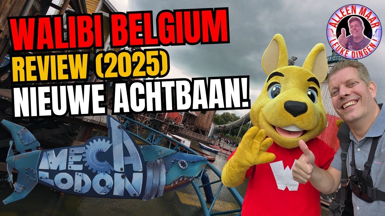 GAVE NIEUWE ACHTBAAN EN VAST IN DE TURBINE! WALIBI BELGIE 2025 REVIEW VLOG!