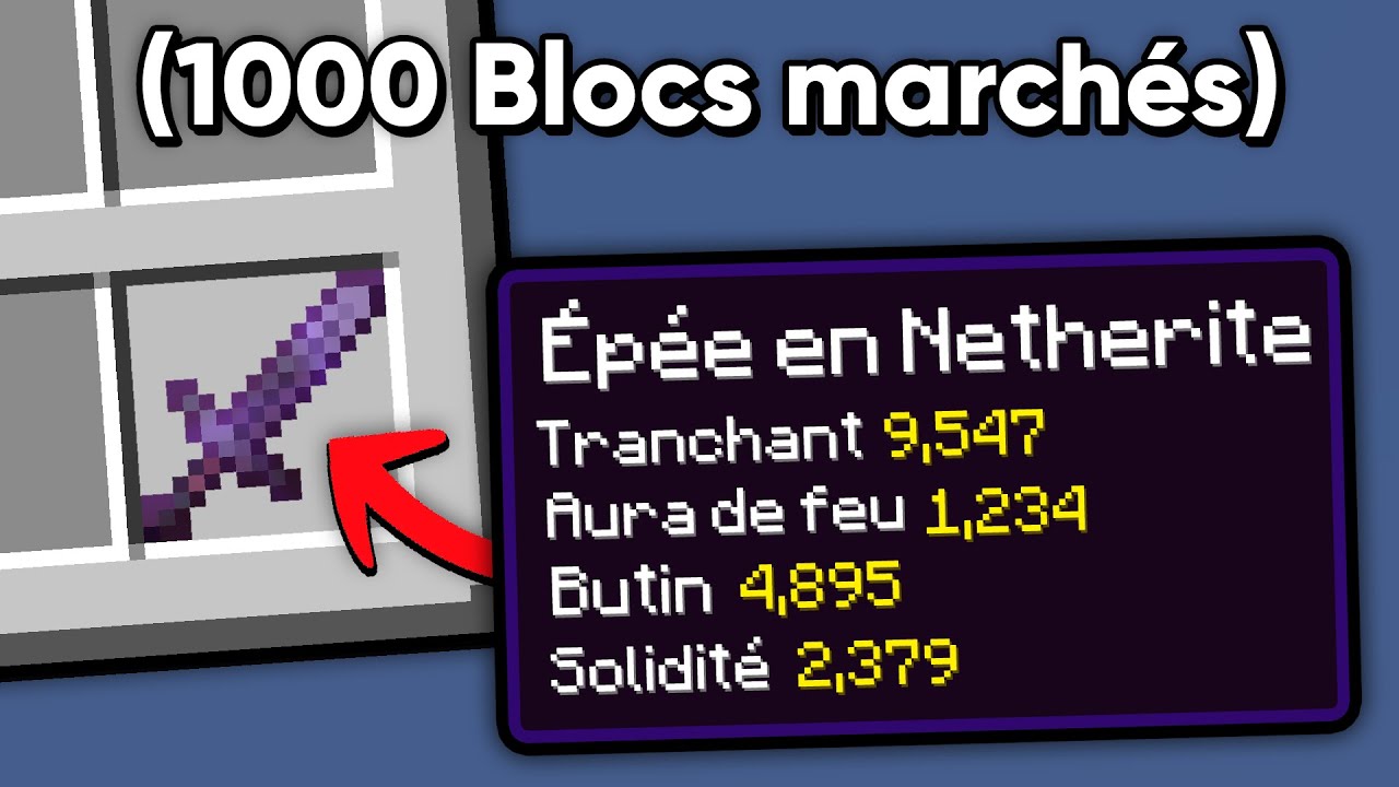 Minecraft, mais Marcher ENCHANTE mes Items !