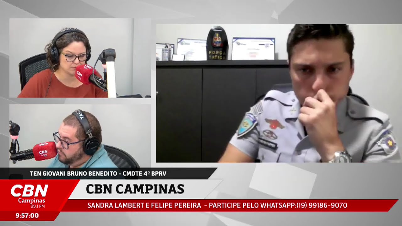 Tenente da Polícia Militar fala sobre o reforço na segurança durante o Carnaval | CBN CAMPINAS