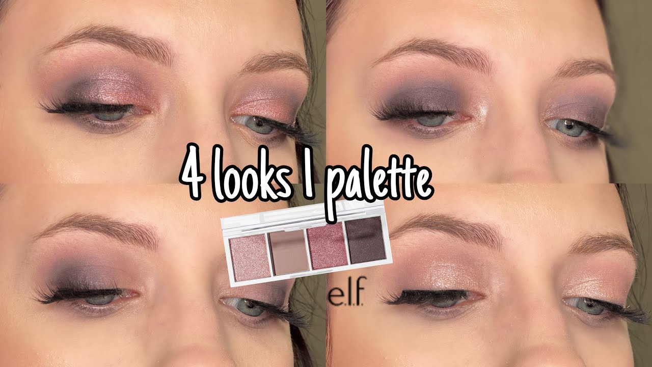 Палетка теней для век Elf Cosmetics Rose Water Bite Size | 4 образа в одной палетке