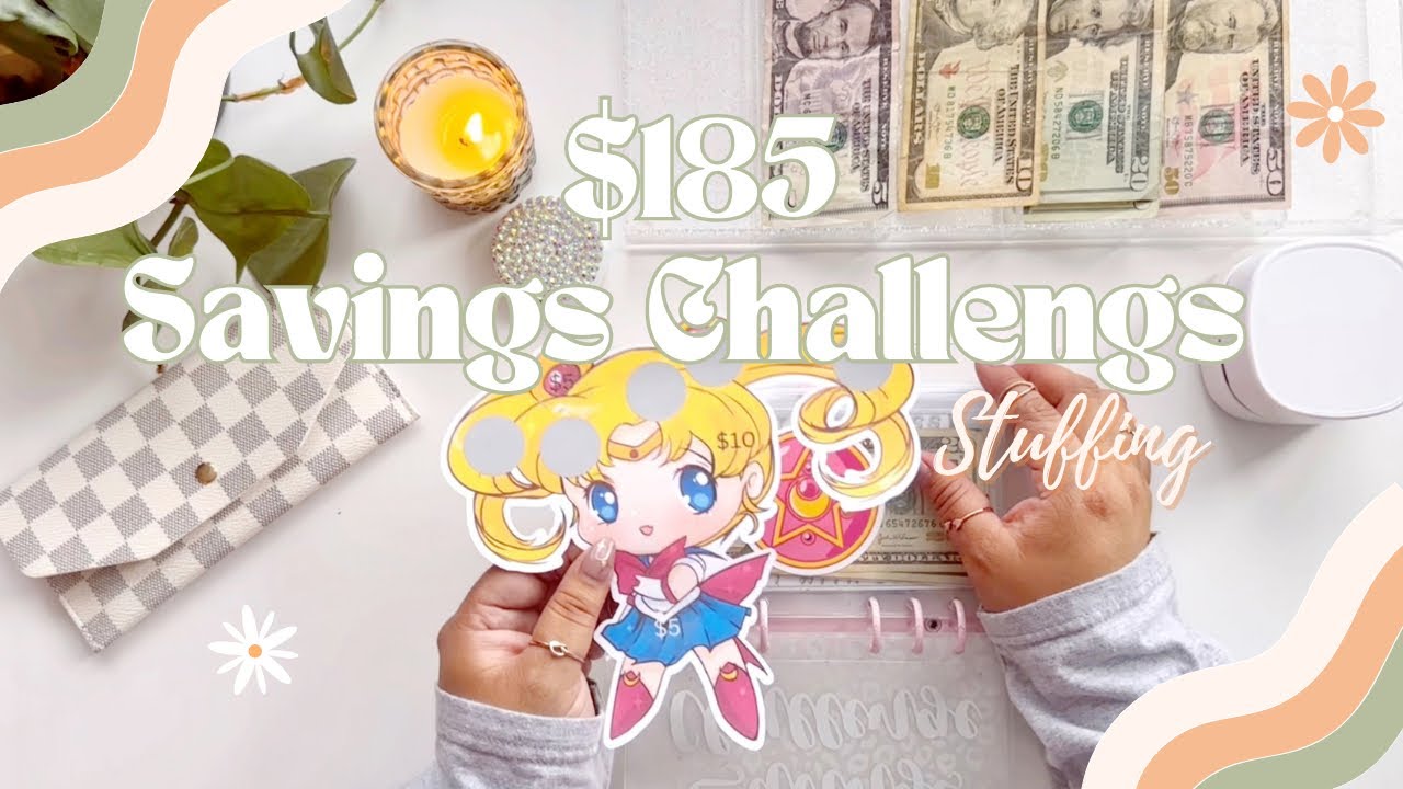 $185 Savings Challenge Stuffing