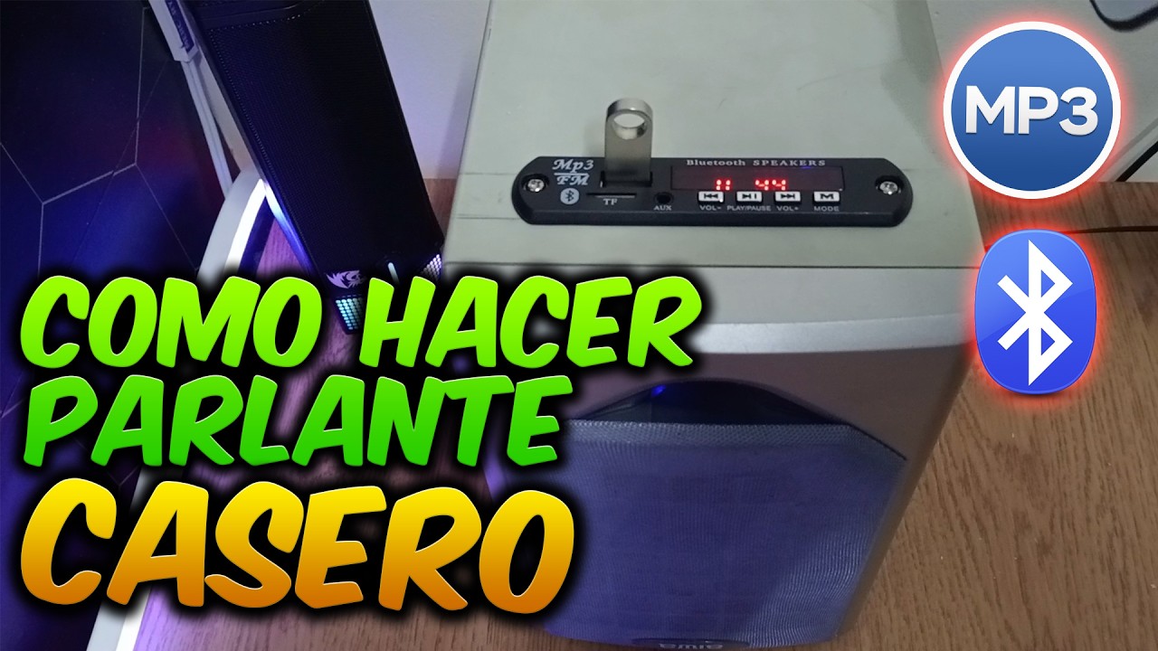 COMO HACER UN ALTAVOZ  BLUETOOTH  Y  MP3 CASERO
