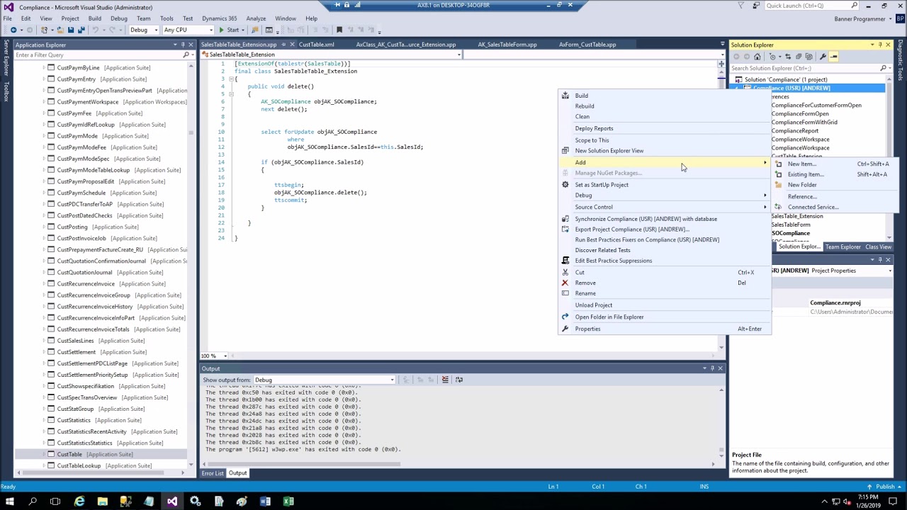 Dynamics 365 Chain of Command Table Delete method wrapper in X++ - begin coding in 5 minutes