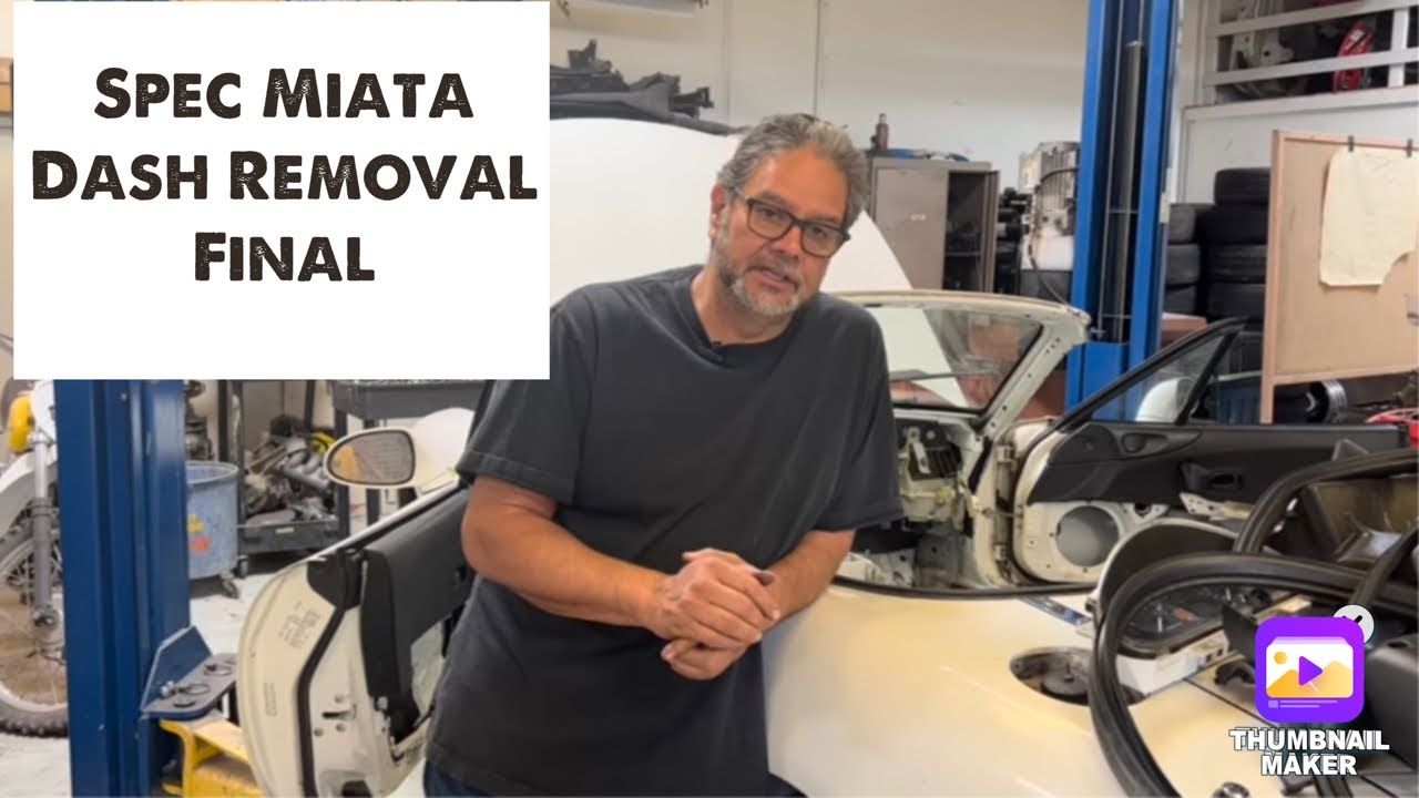 PT19 How To Build A Spec Miata. Pt3 Dash Removal Miata, Autocross,MX5 Track Car