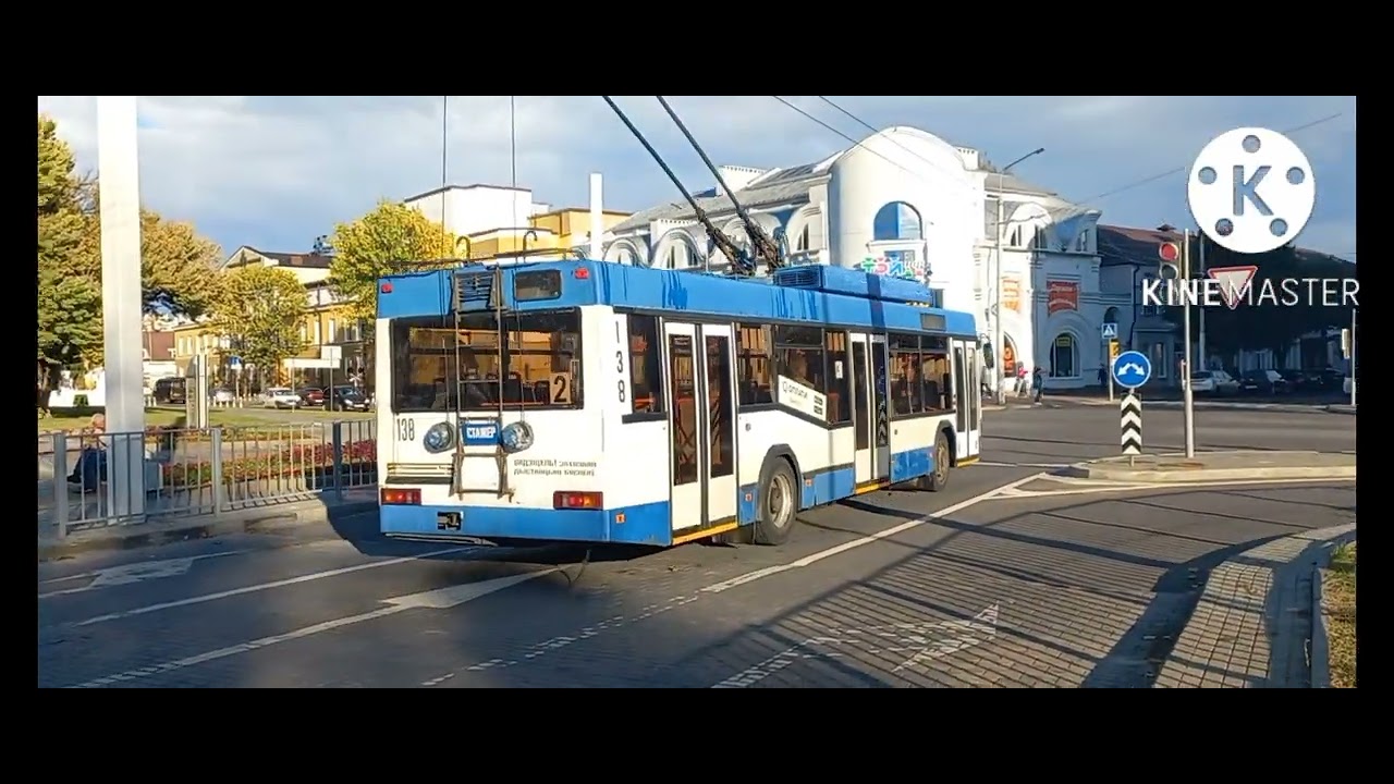 Брестский троллейбус - 16.09.2022. #81. Сбой с временем. Осень. Радуга.