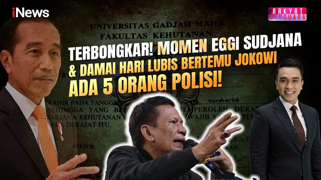 Terbongkar Suasana Pertemuan Eggi Sudjana dan Damai Hari Lubis dengan Jokowi, Ada 5 Orang Polisi
