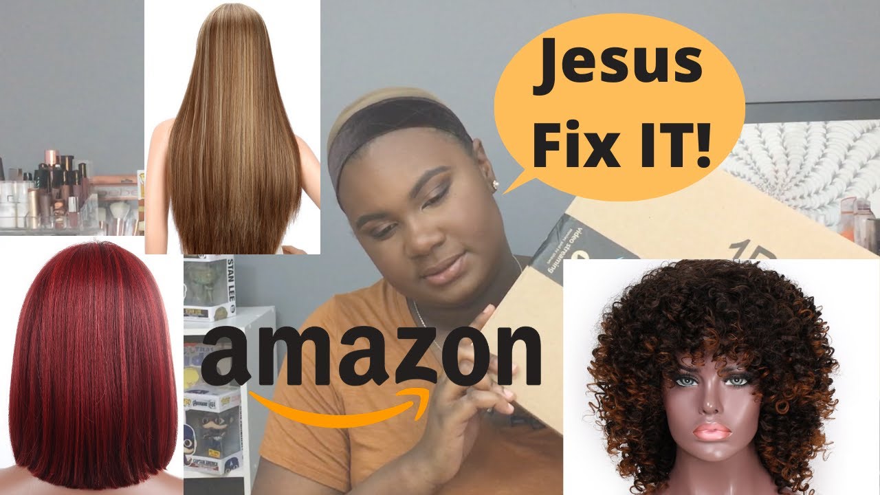 These Wigs Are Small! Round 2 of trying on Amazon Wigs! | Amazon Wigs | Jay Ross