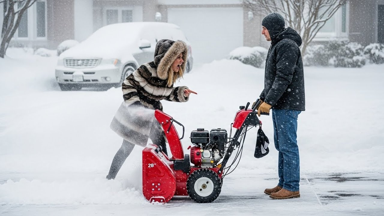 Karen Demanded My Snow Blower For Community Use, So I Let Her Freeze Until She Apologized In Writing
