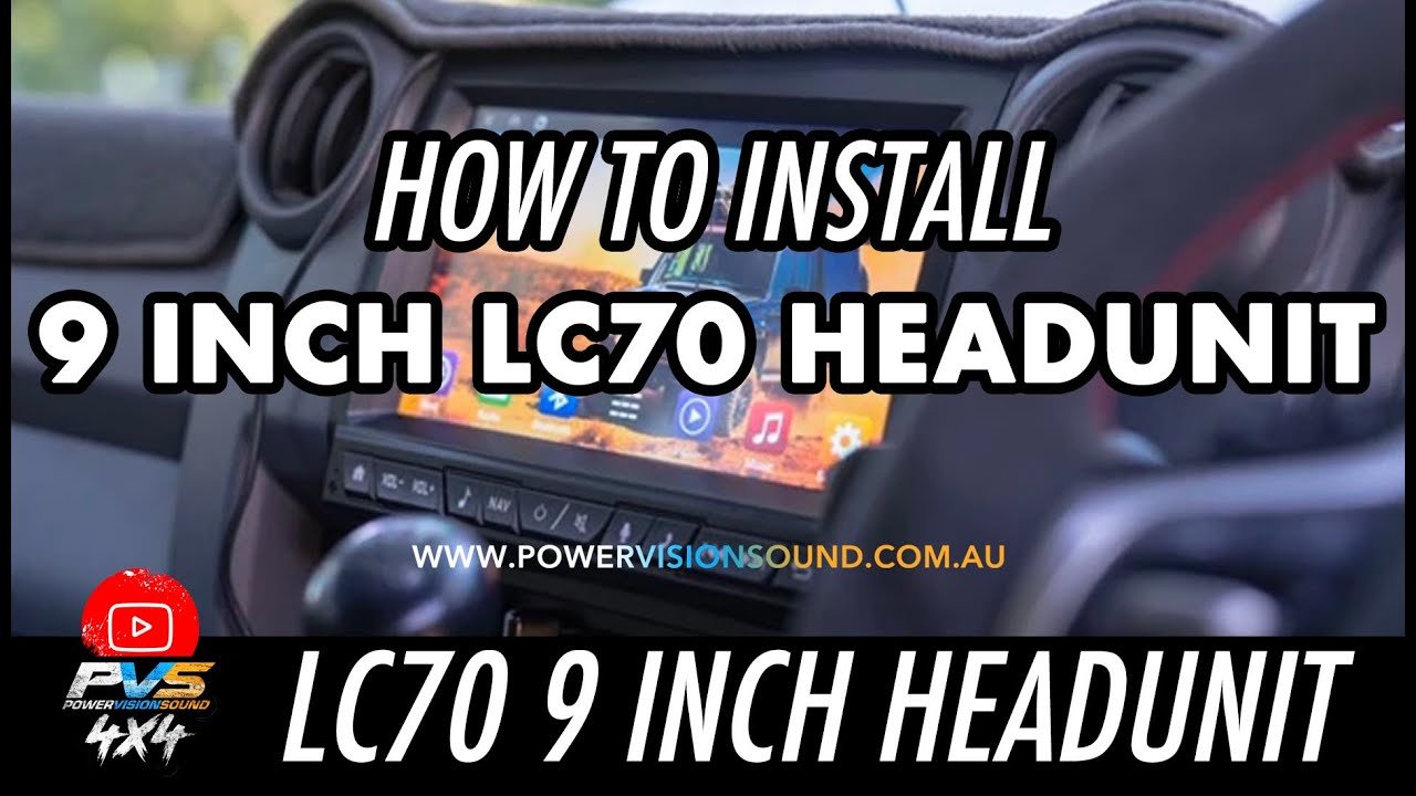 9 inch Headunit Installation for Toyota 70 Series LandCruiser Mk1