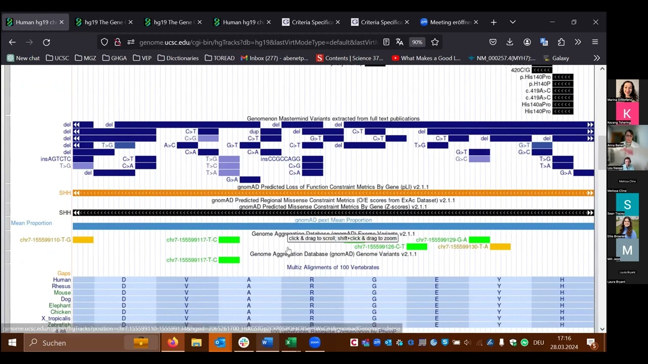 UCSC Genome Browser: Tracks, tips and tricks