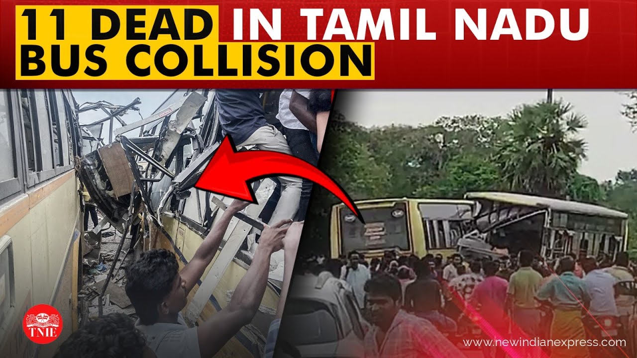 Two government buses collide head-on in Sivaganga, 11 killed