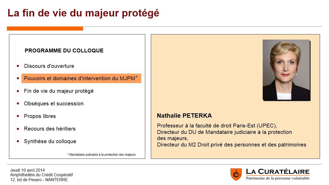 3 - Pouvoirs et domaines d'intervention du MJPM - Nathalie Peterka