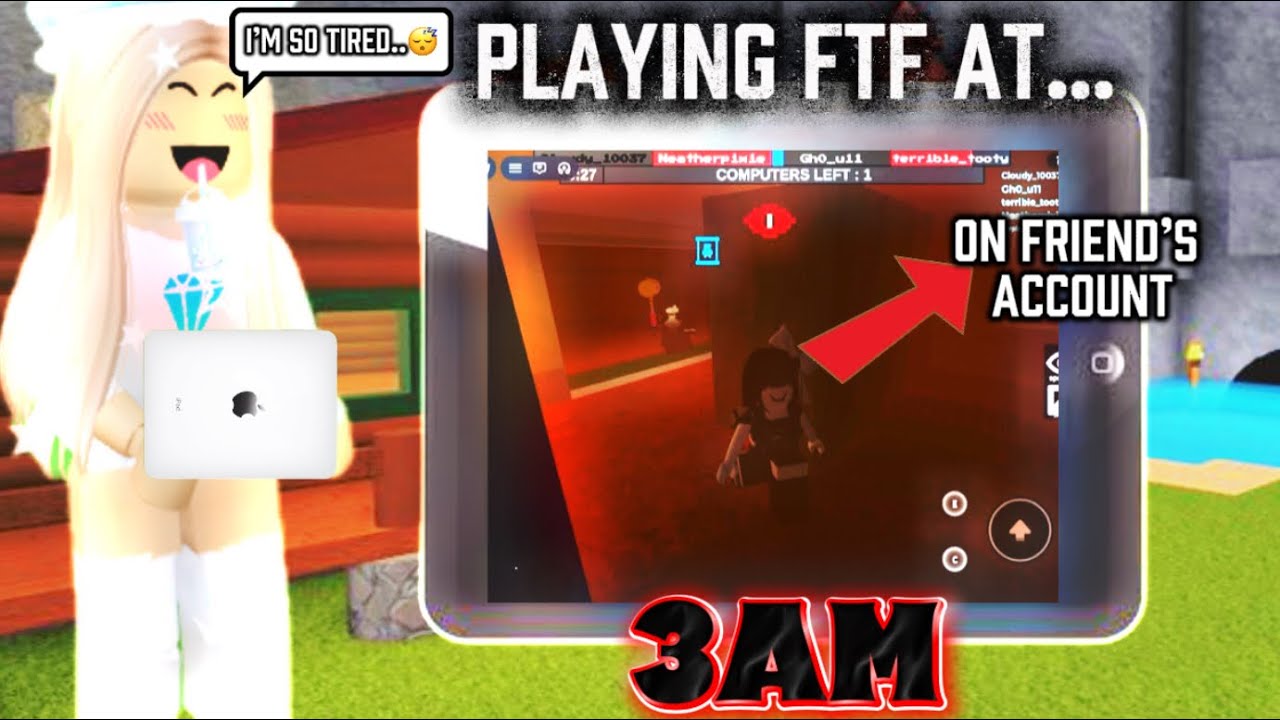 PLAYING FLEE THE FACILITY ON MY FRIEND’S ACCOUNT AT 3AM…. (Roblox)