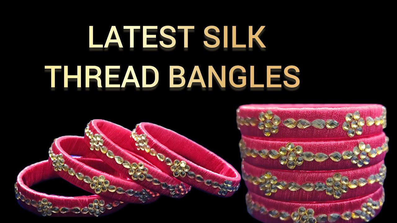 Latest silk thread bangles | Thread bangles | Handmade Jewelry making #handmade #bangles #youtube