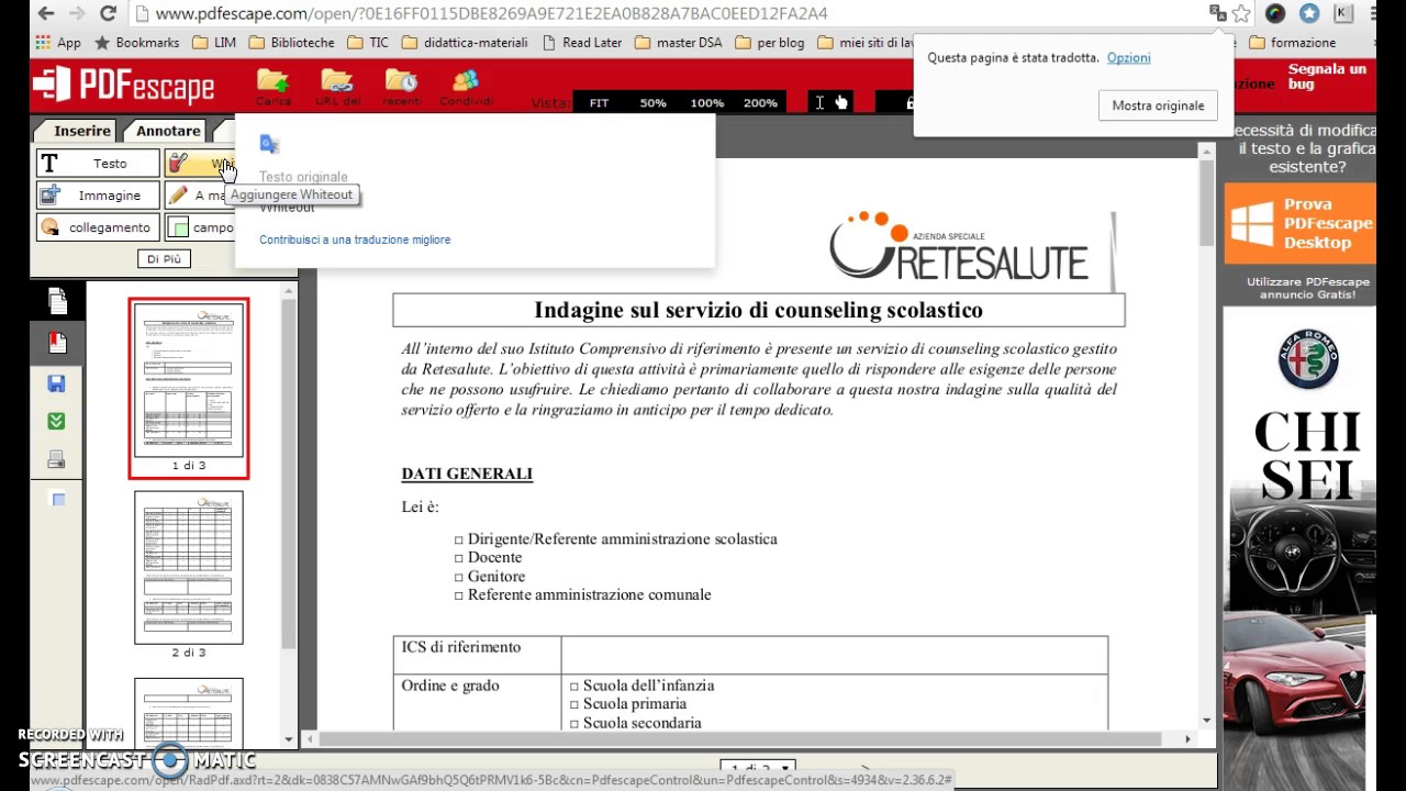 Compilare moduli pdf online
