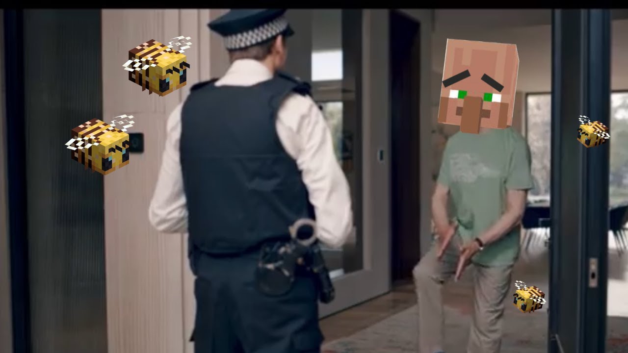 Mr Bean VS Bee But Its Minecraft 🤣 Man wins