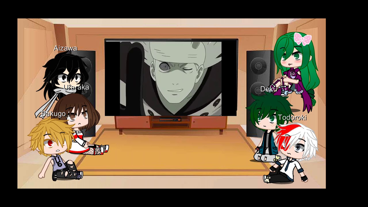 Bnha reagindo a Naruto (  Naruto e Sasuke vs Madara) (7/?)