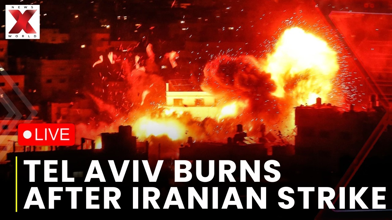 Iran Airstrike Israel LIVE : Fire and destruction reported where Iranian missile struck Tel Aviv