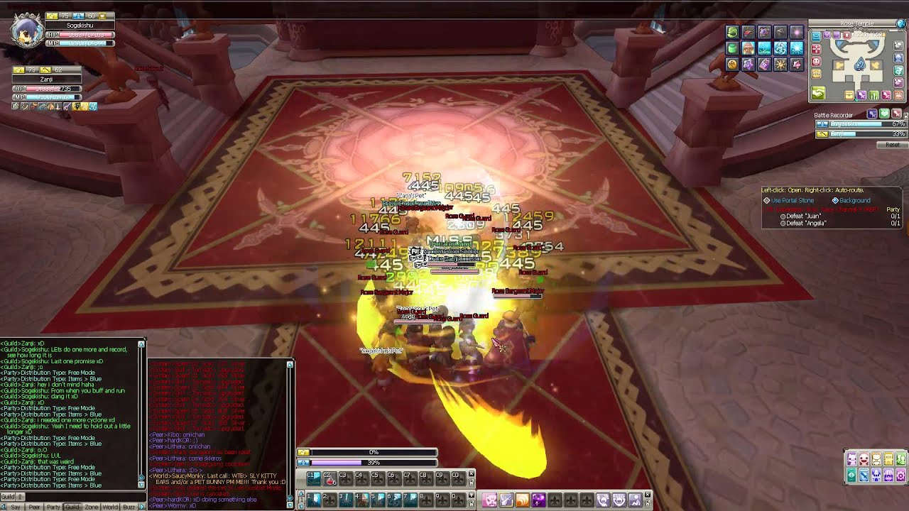 Eden Eternal - Rose Temple - Level 72 - [Play time][Knight and Shaman]