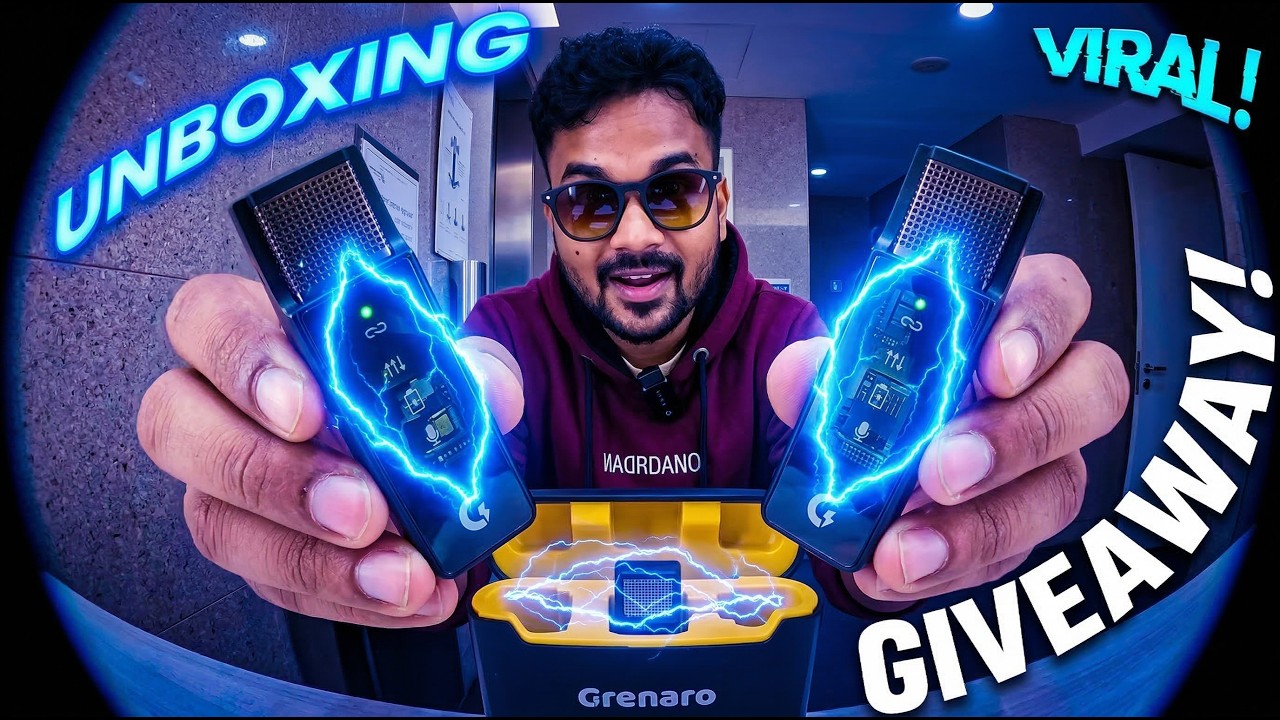 GIVEAWAY! Grenaro S13 Pro Microphone Unboxing + Sound Test .. tech unboxing #2