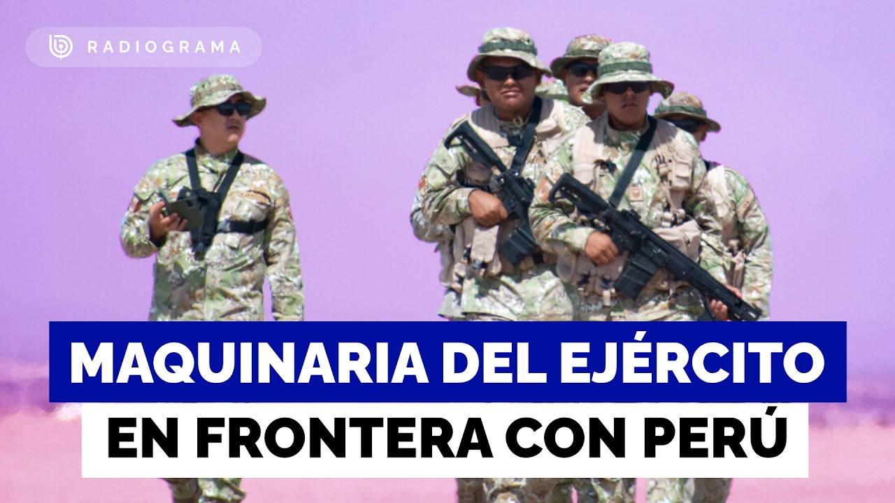 Se despliega maquinaria pesada del Ejército en frontera con Perú para construcción de zanjas