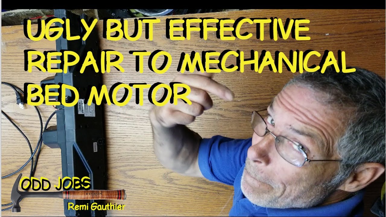 Ugly, but Effective Repair to a Mechanical Bed Motor.