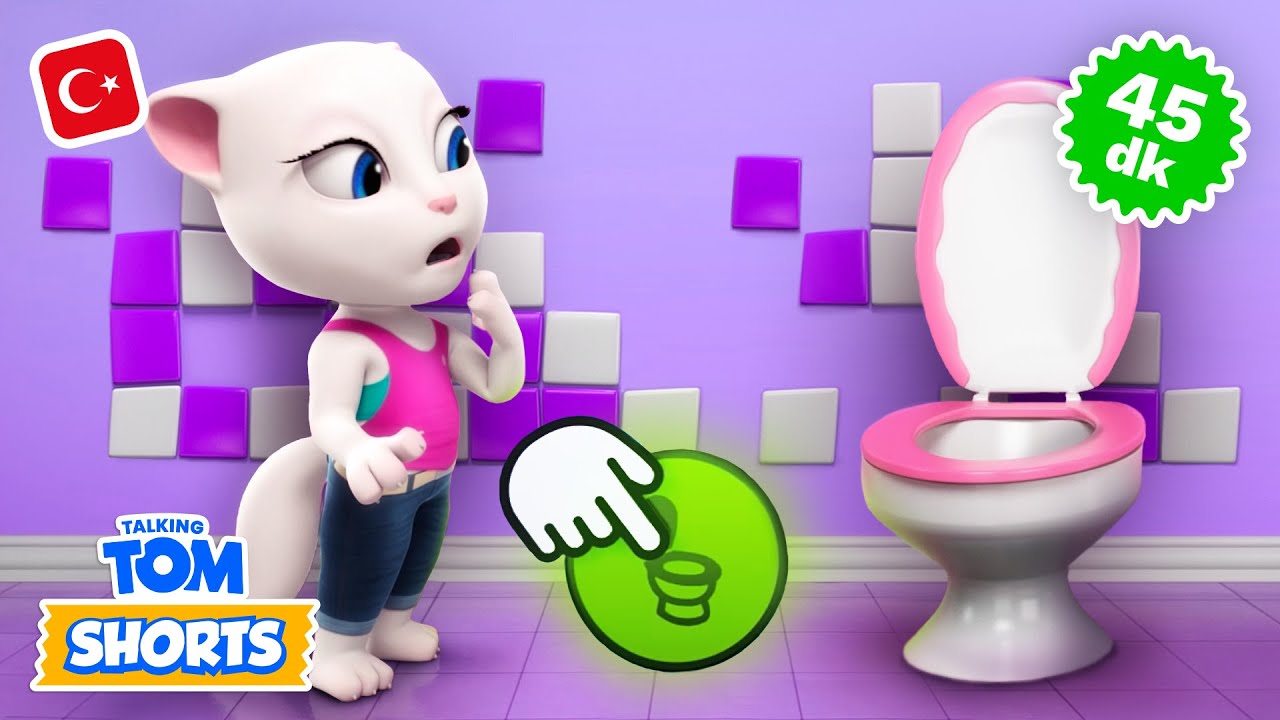Tuvalet Destanı: 1. Kısım! 🚽 Konuşan Tom Kısa Videolar Derlemesi
