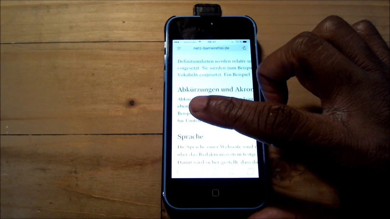 Webseiten und Apps mit VoiceOver testen