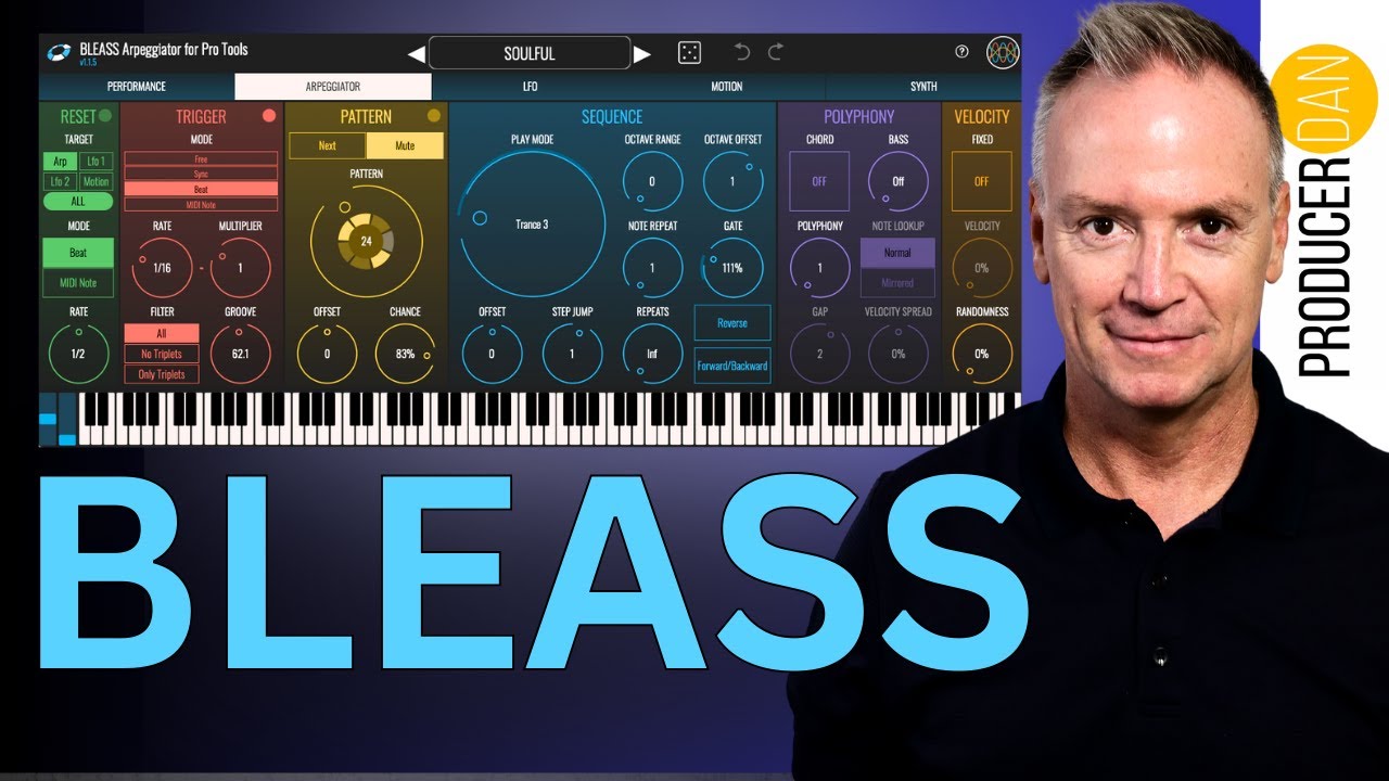 Using the BLEASS ARPEGGIATOR Midi Plugin Now in PRO TOOLS!