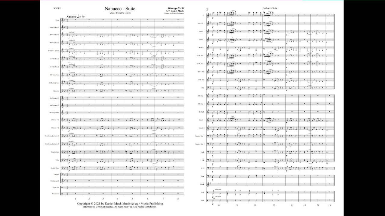 Nabucco Suite - Verdi / Arr. Daniel Muck
