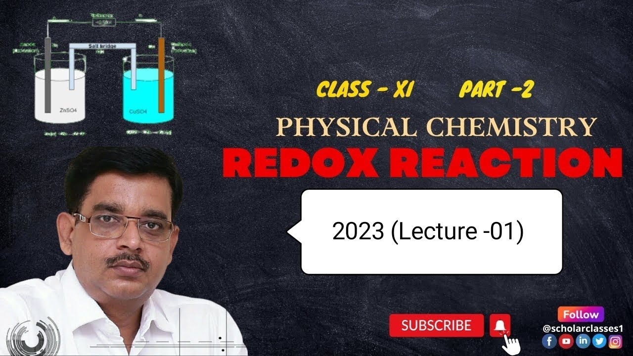 Classical Concept of Redox Reaction ll Lecture- 1 ll Dr. Pankaj Sir ll Scholar Classes
