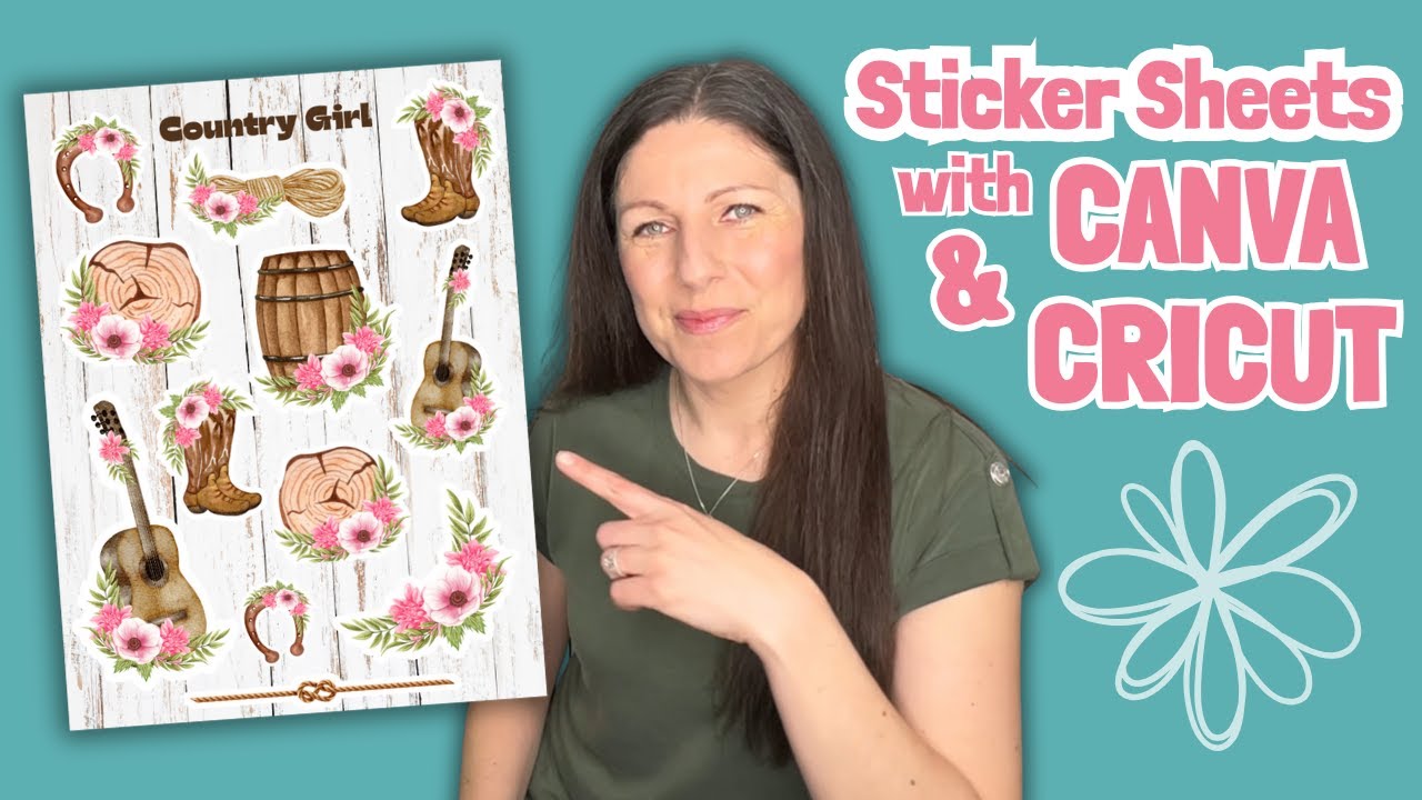 Make full Sticker Sheets with Canva and Cricut Print then Cut - Step by step!