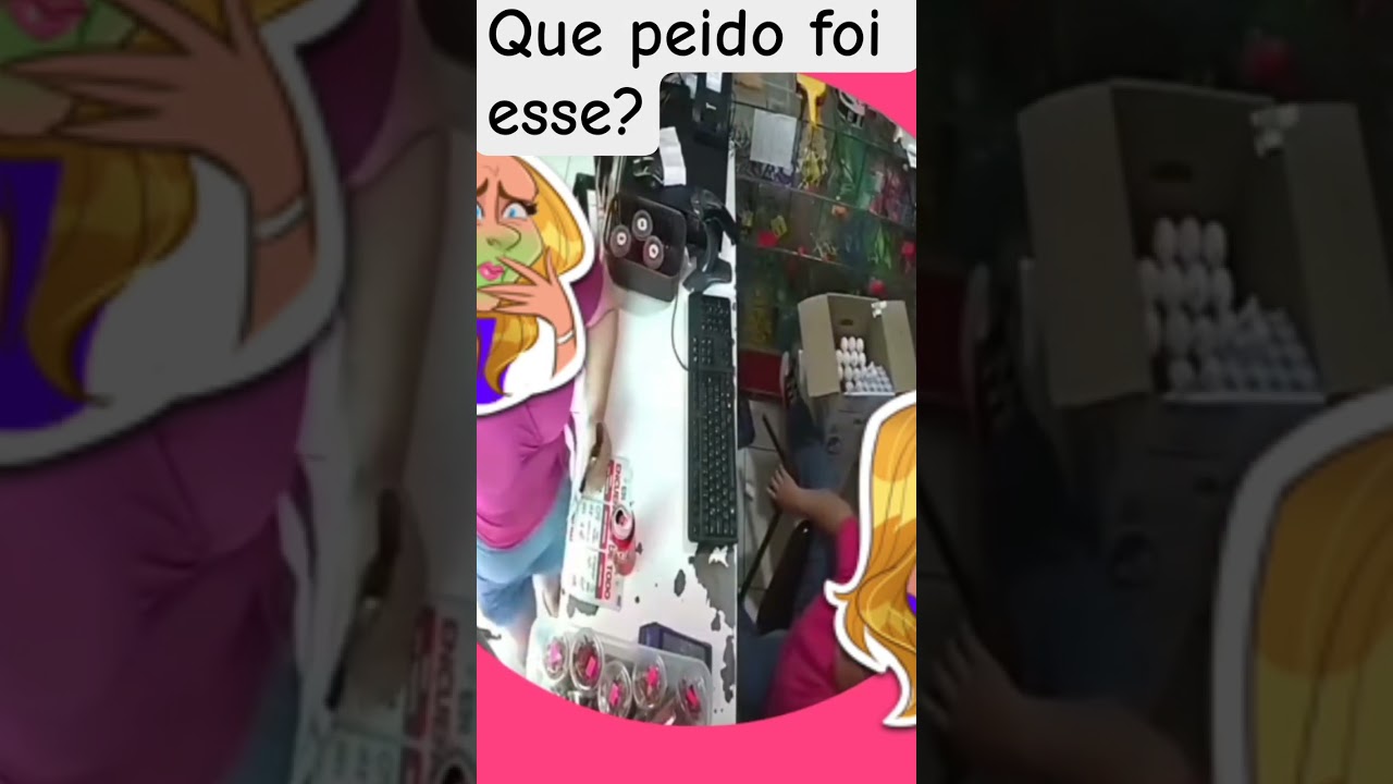 Funcionária cai de banquinho e solta "pum" nervoso 