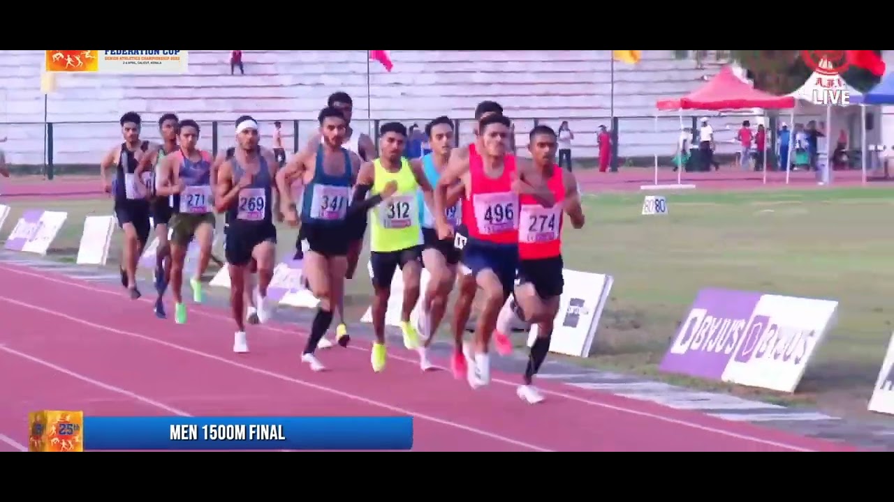 1500m federation Cup 2022 Rahul Chahar |  Lucky |